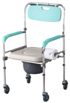 Four wheel bath chair-