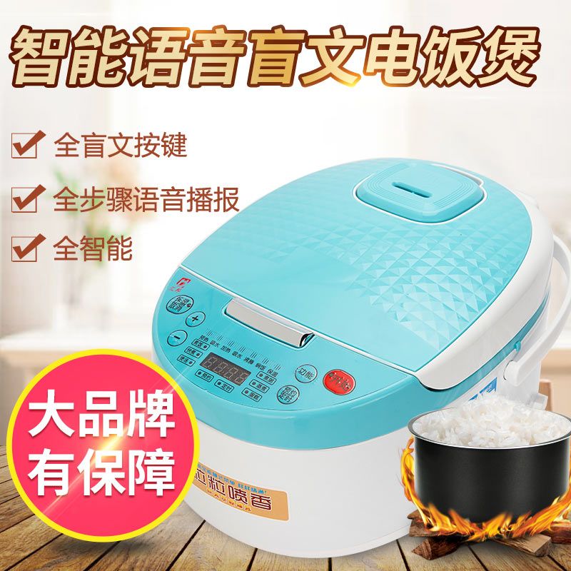 智能語音帶盲文電飯煲-