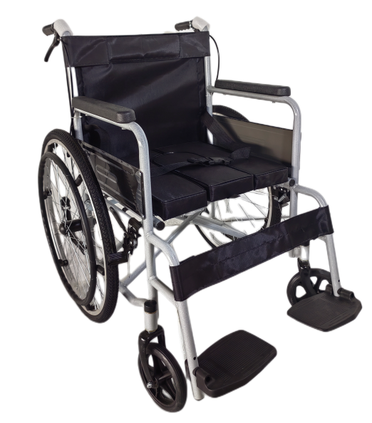 鋼管烤漆坐便輪椅