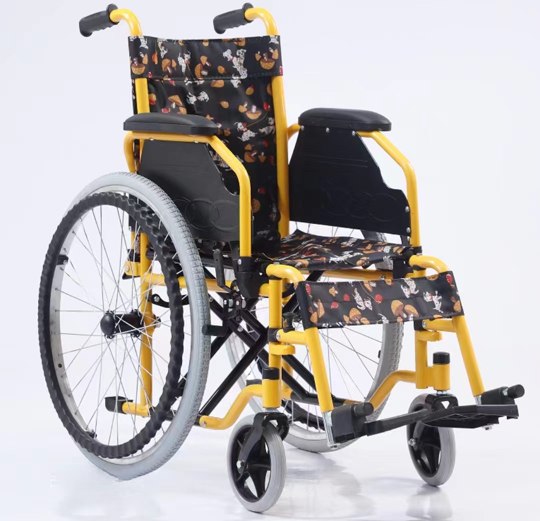 鋼管烤漆兒童輪椅