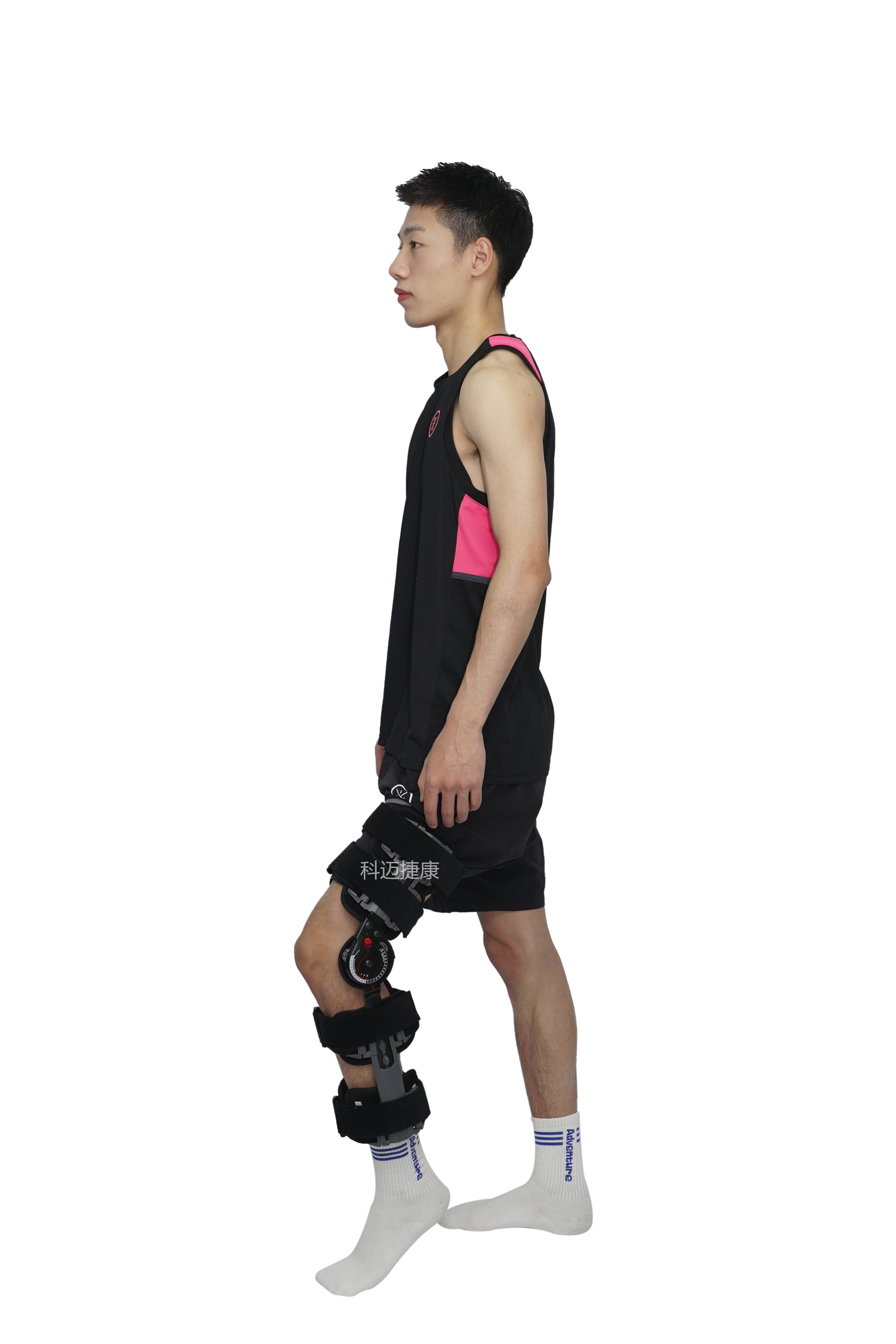 可調節膝關節固定支具